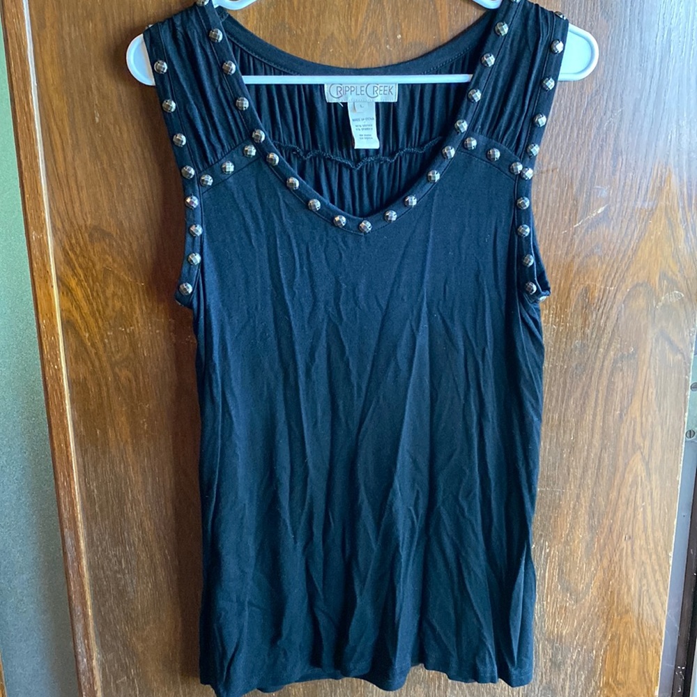 As a set- Cripple Creek blouse with Aztec cardigan. Both size Large